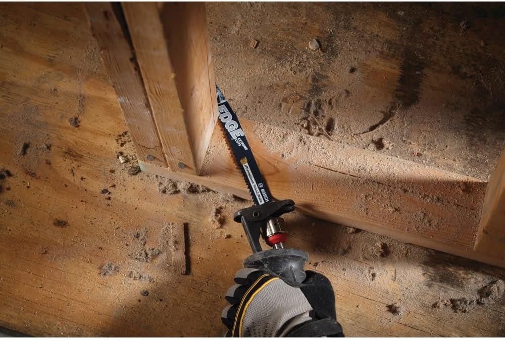 imageBosch RDN12V 5 pc 12 in 58 TPI Edge Reciprocating Saw Blades for WoodNail Demolition