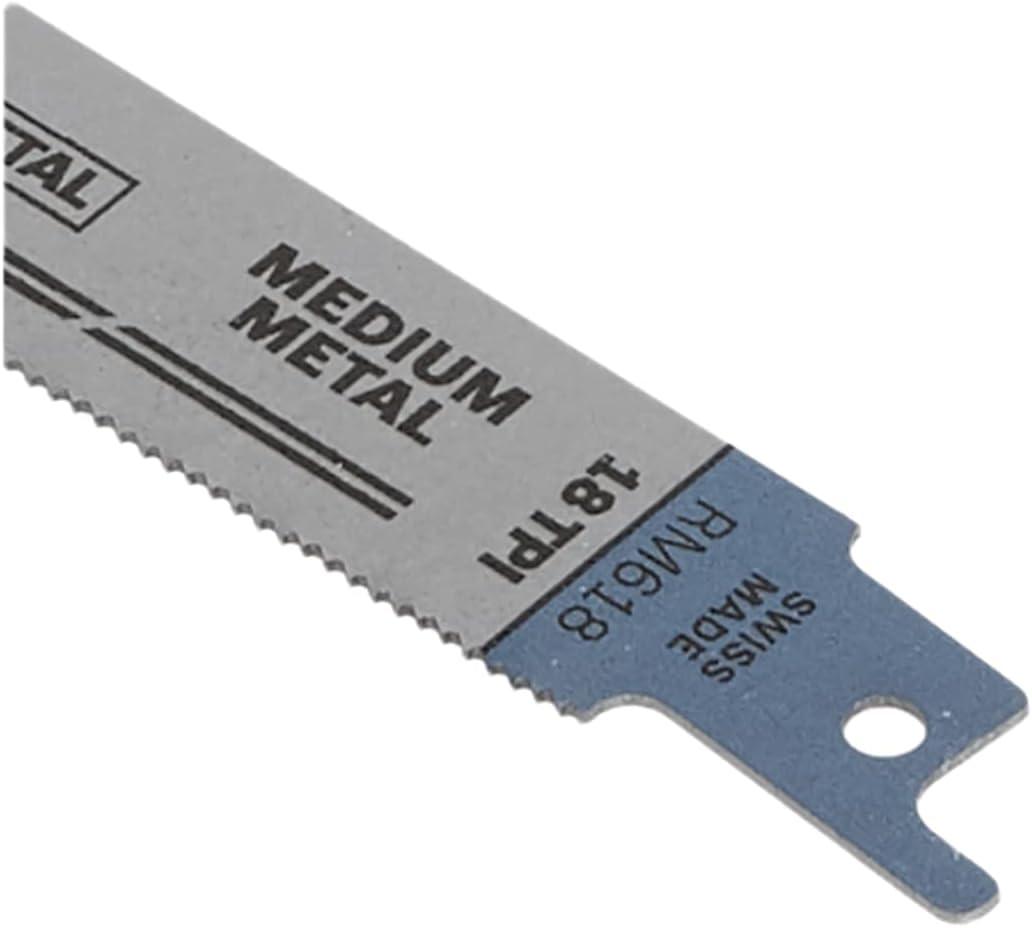 imageBosch RM618 6Inch 18T Metal Cutting reciprocating Saw Blades 5 Pack Blue