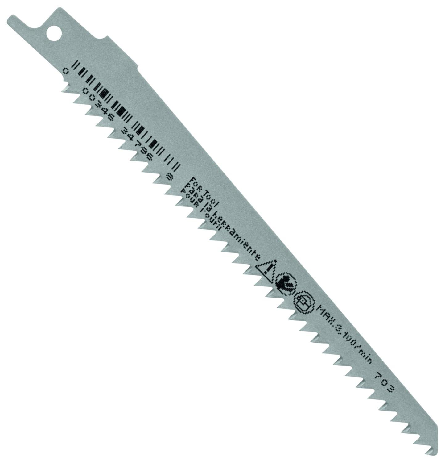 imageBosch RW96 5Piece 9 in 6 TPI Wood Reciprocating Saw Blade6