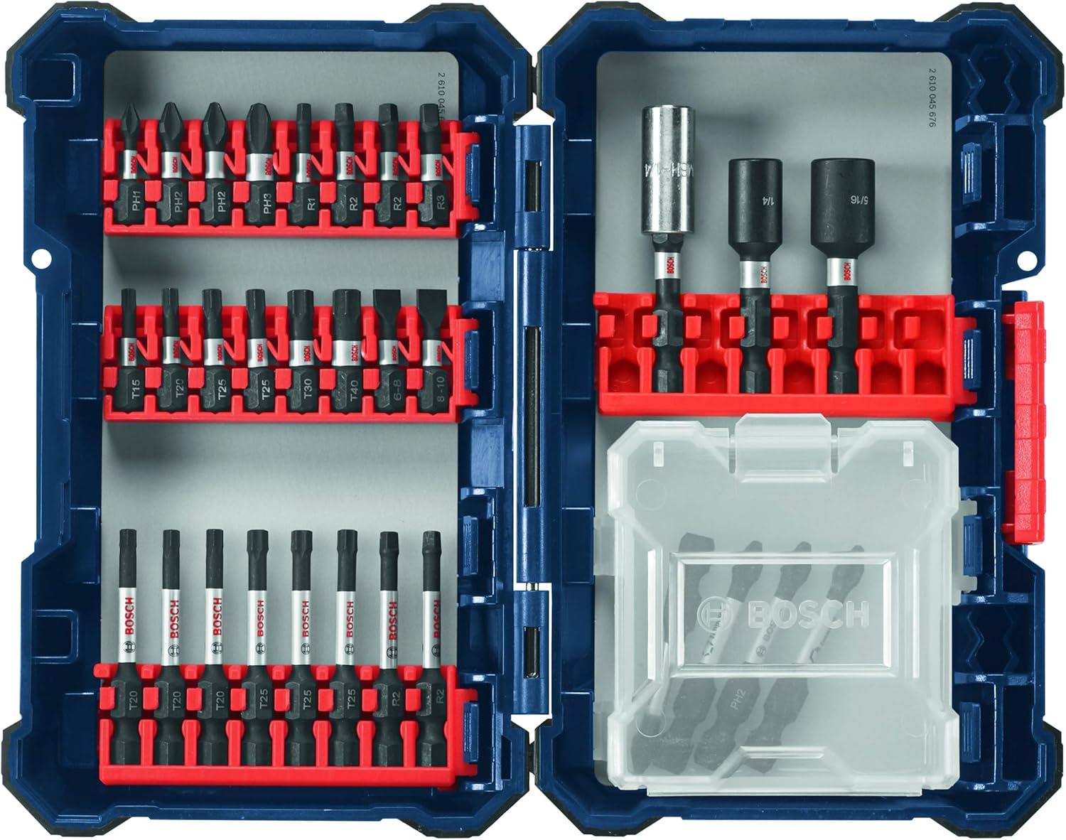 imageBosch SDMS44 44Piece Assorted Impact Tough Screwdriving Custom Case System Set for Screwdriving ApplicationsScrewdriving
