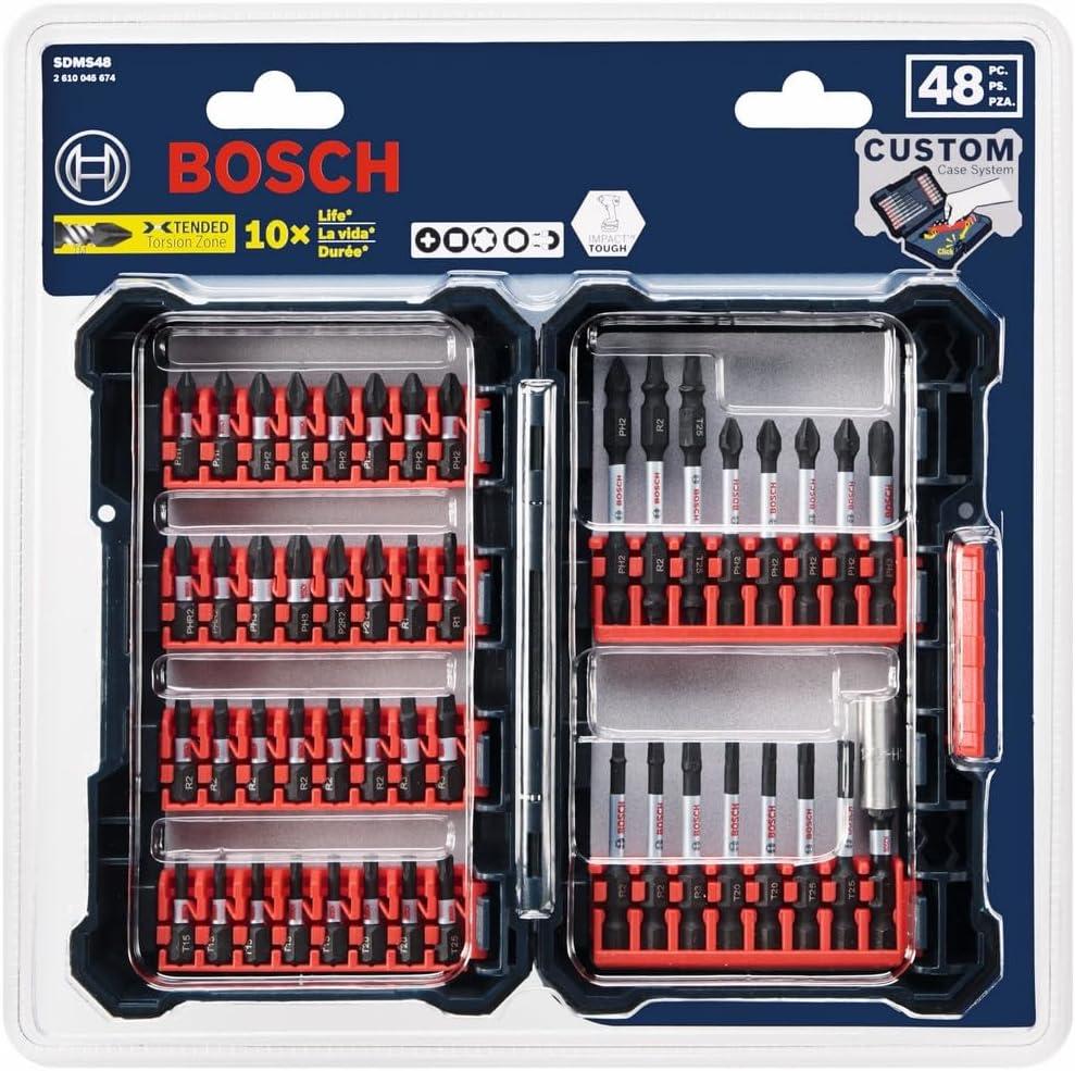 imageBosch SDMS44 44Piece Assorted Impact Tough Screwdriving Custom Case System Set for Screwdriving ApplicationsScrewdriving