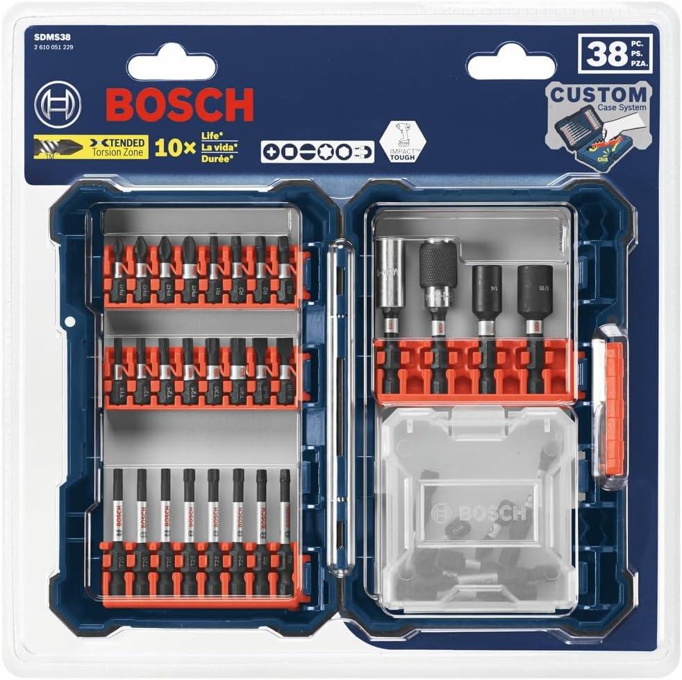 imageBosch SDMS44 44Piece Assorted Impact Tough Screwdriving Custom Case System Set for Screwdriving ApplicationsScrewdriving