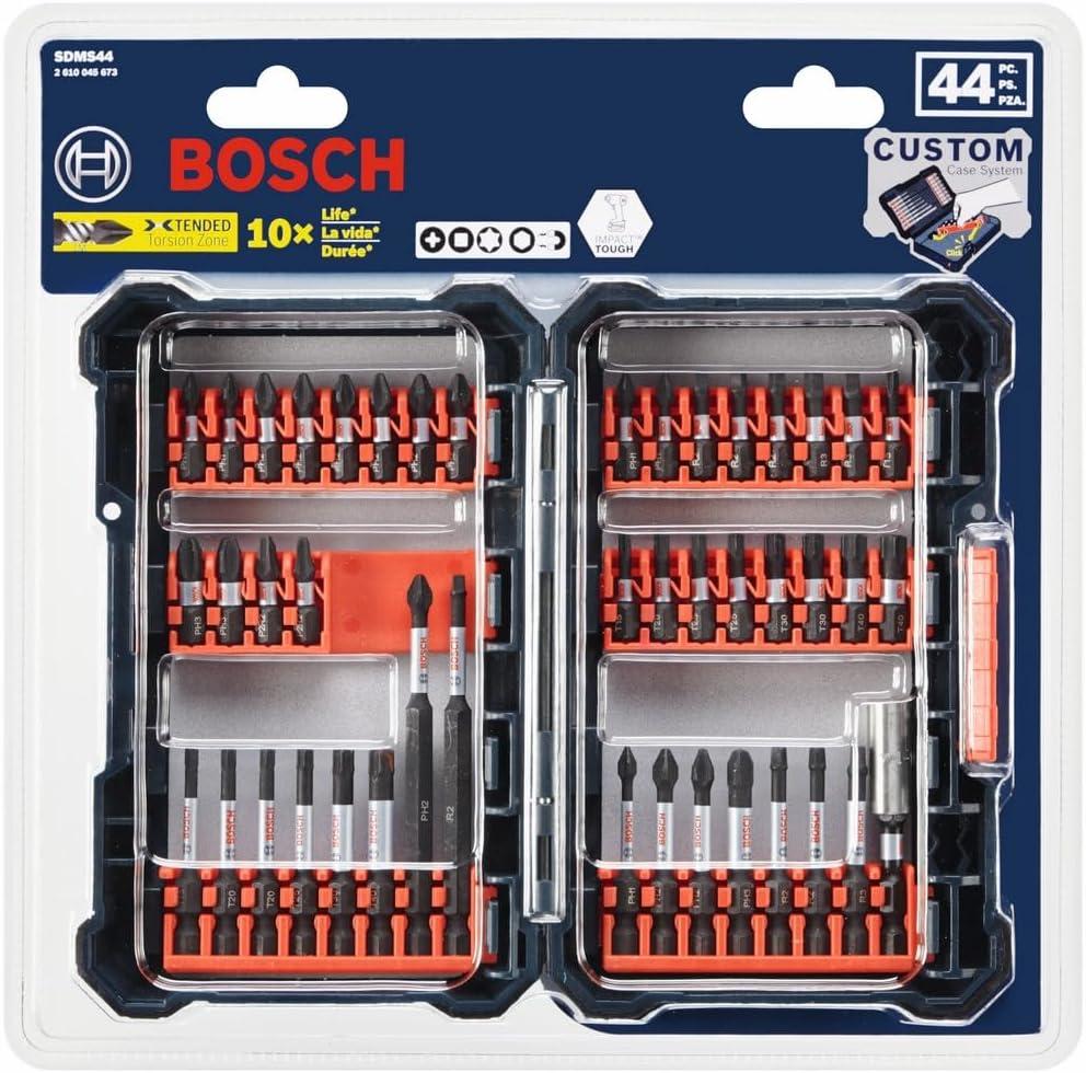 imageBosch SDMS44 44Piece Assorted Impact Tough Screwdriving Custom Case System Set for Screwdriving ApplicationsScrewdriving