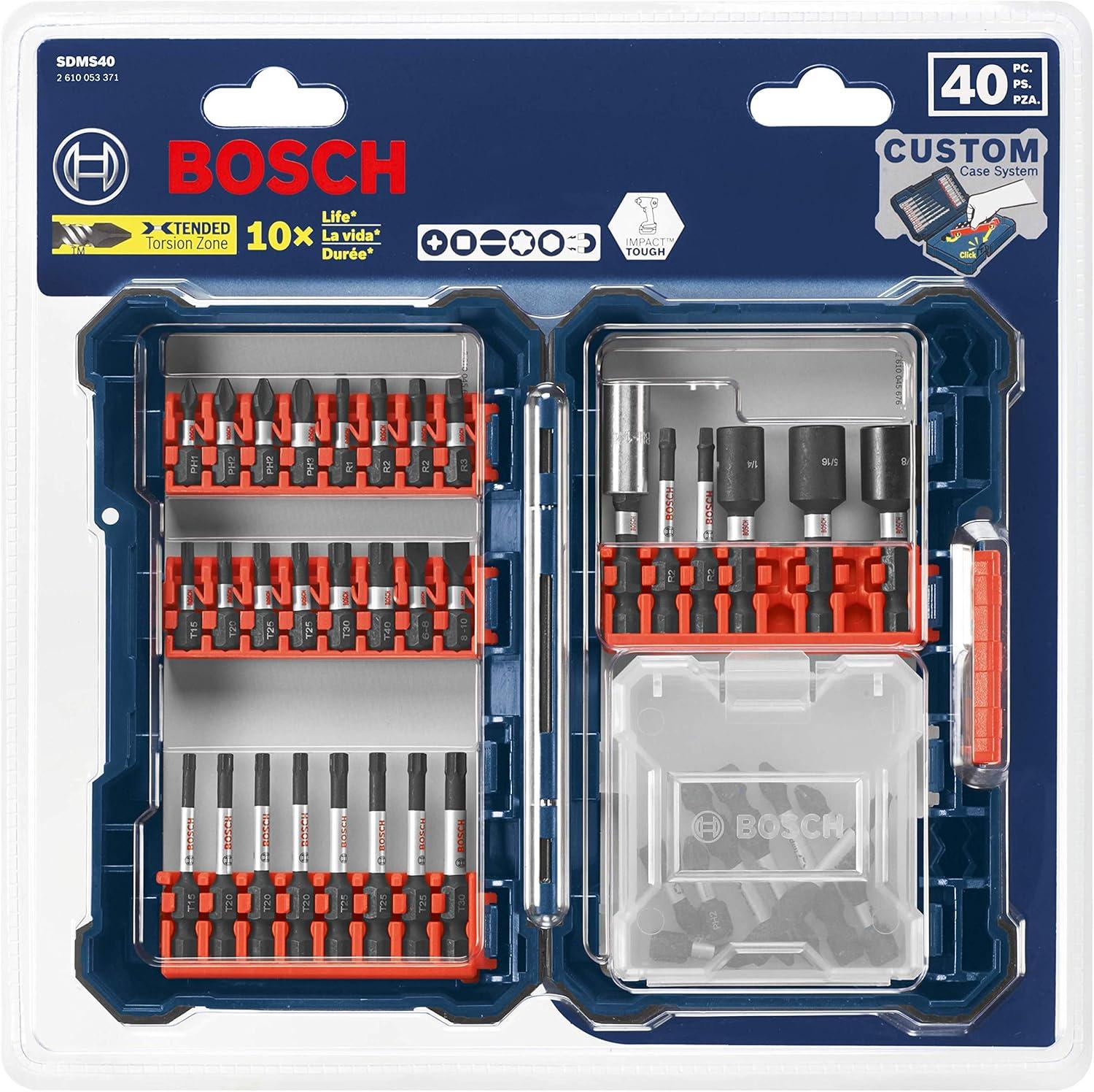 imageBosch SDMS44 44Piece Assorted Impact Tough Screwdriving Custom Case System Set for Screwdriving ApplicationsScrewdriving