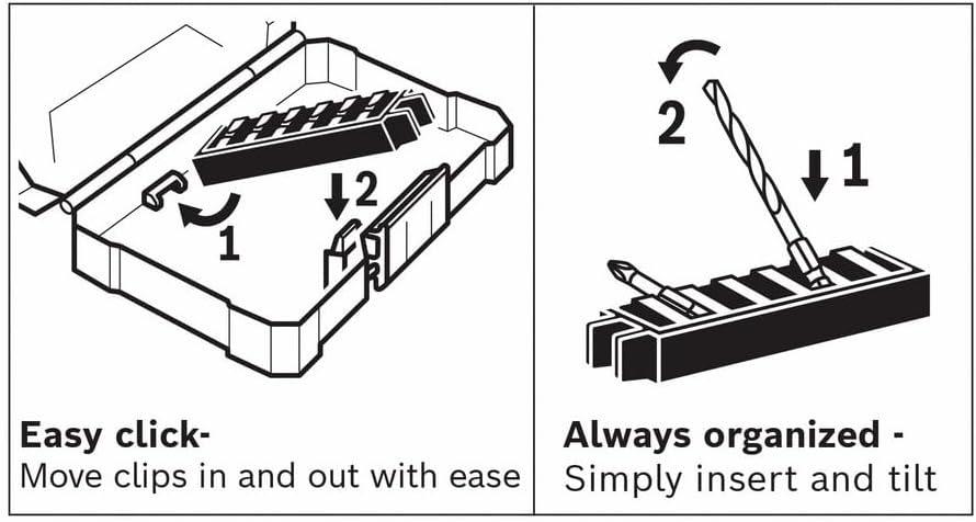 imageBosch SDMS44 44Piece Assorted Impact Tough Screwdriving Custom Case System Set for Screwdriving ApplicationsScrewdriving