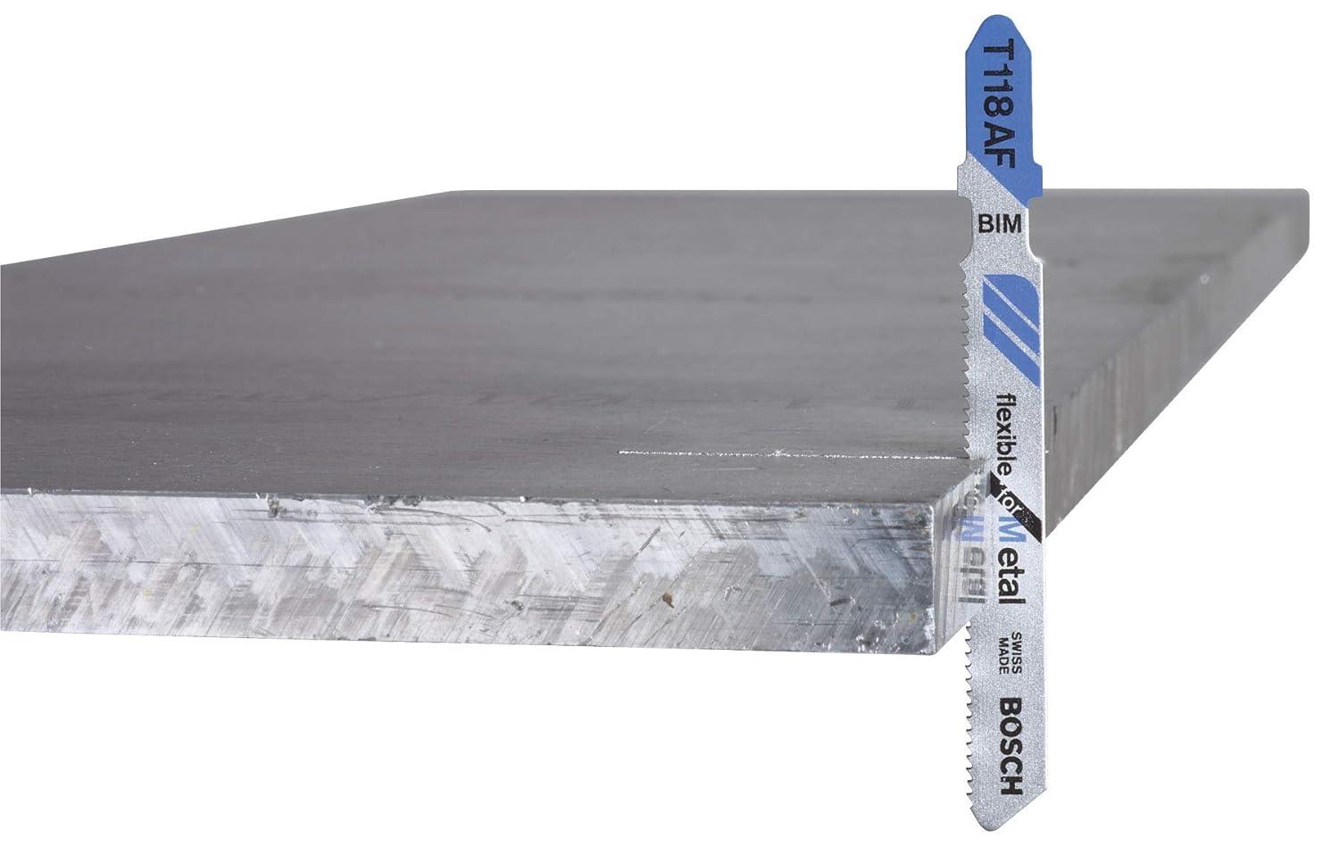 imageBosch T118G 5 pc 358 in 36 TPI Basic for Metal TShank Jig Saw Blades5 Count Pack of 2