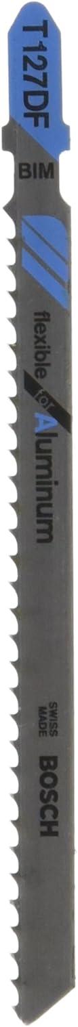 imageBosch T118GFS 5Piece 314 in 36 TPI Basic for Stainless Steel TShank Jig Saw BladesAluminium