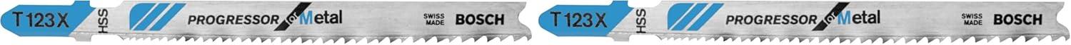 imageBosch T118GFS 5Piece 314 in 36 TPI Basic for Stainless Steel TShank Jig Saw BladesFast Cuts Long Life for Metal