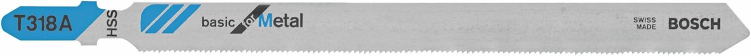 imageBosch T118GFS 5Piece 314 in 36 TPI Basic for Stainless Steel TShank Jig Saw BladesStraight Cuts for Metal