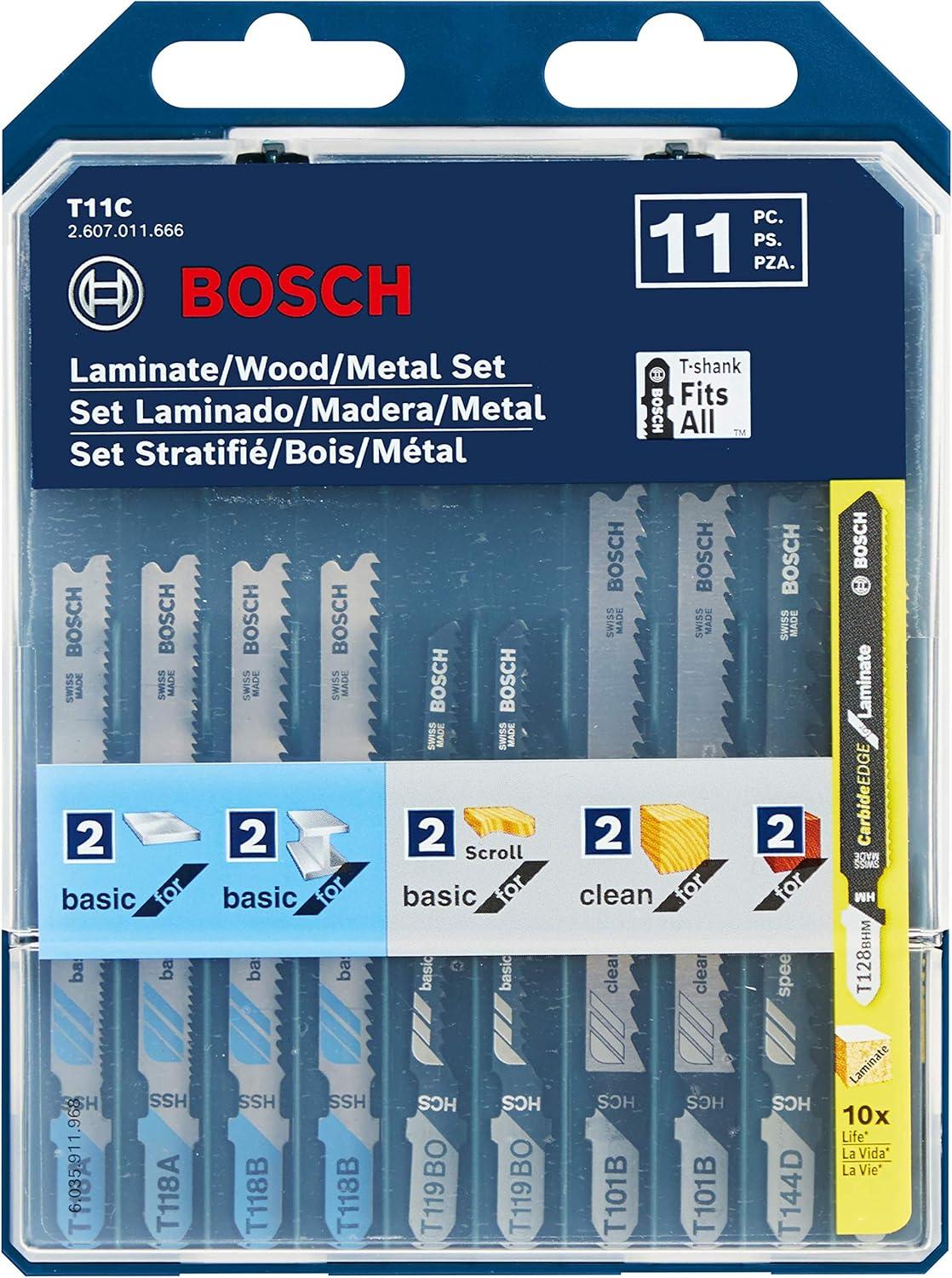 imageBosch TPW005 5 pc TShank Jig Saw Blade Set for ProWood11Pack