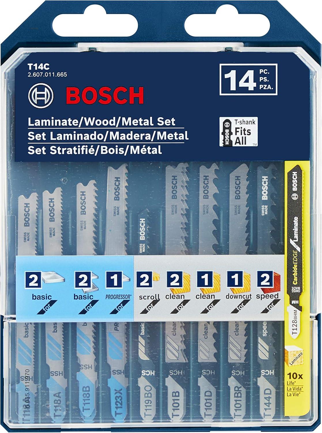 imageBosch TPW005 5 pc TShank Jig Saw Blade Set for ProWood14Pack