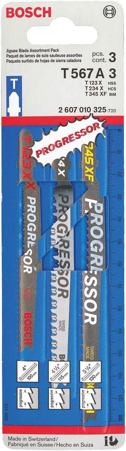 imageBosch TShank Jig Saw Blade Set TW21HC 21 Pieces 314 4 620 TPI In Brute Tough Case For Wood