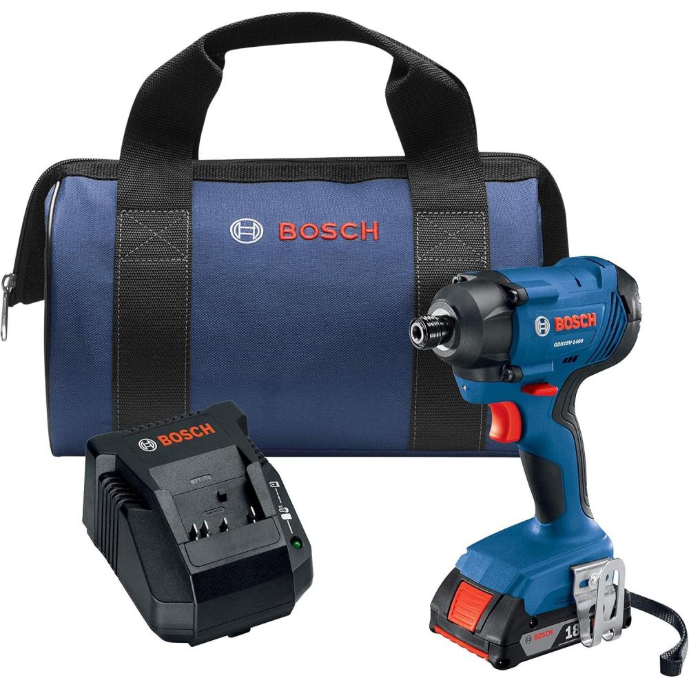 imageBOSCH GDR18V1400B12 18V 14 In Hex Impact Driver Kit with 20Ah Battery