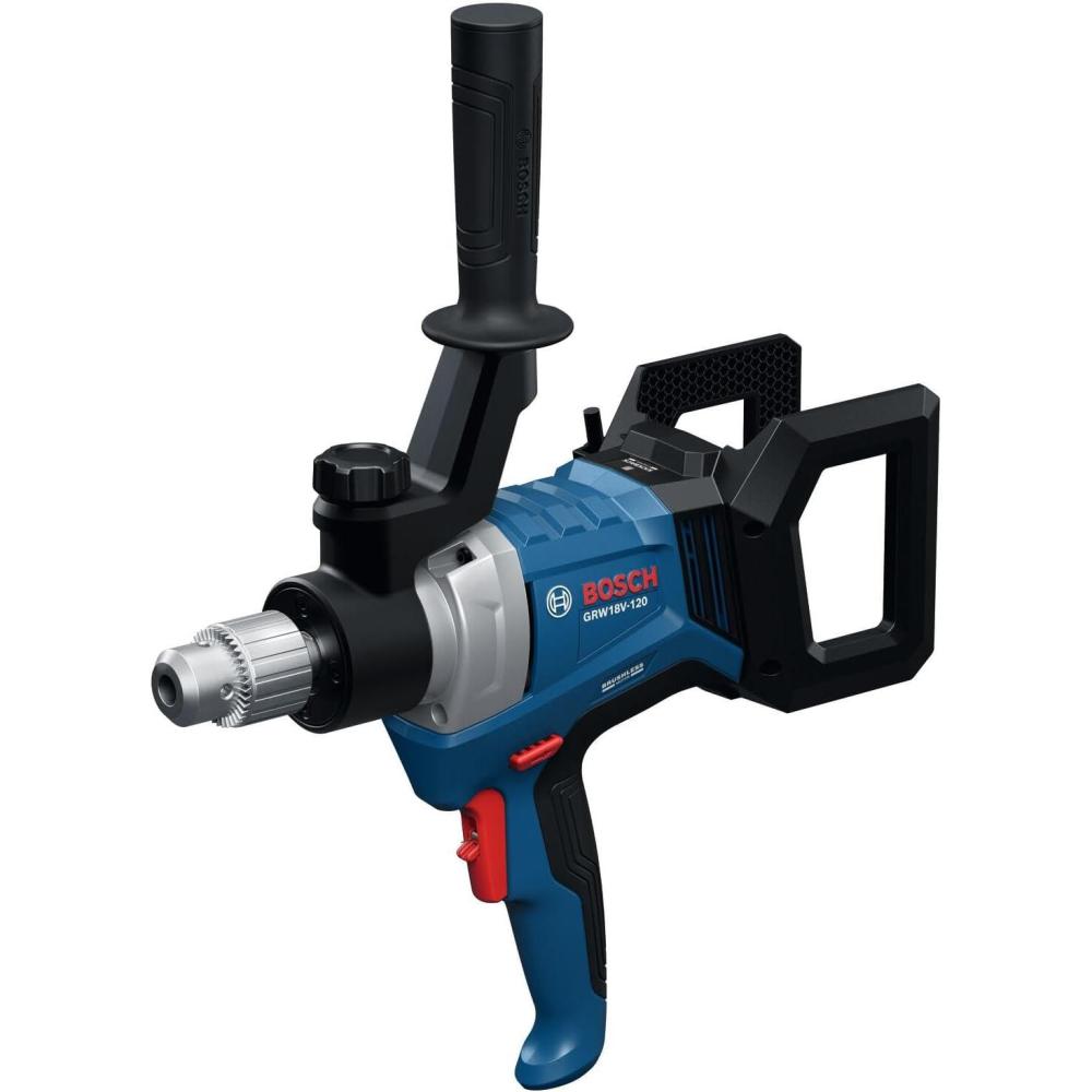 imageBOSCH GRW18V120N 18V Brushless Mud Mixer   In Chuck 650 RPM Variable Speed Soft Start KickBack Control Ergonomic Handle for Heavy Mortars Epoxies amp Paints