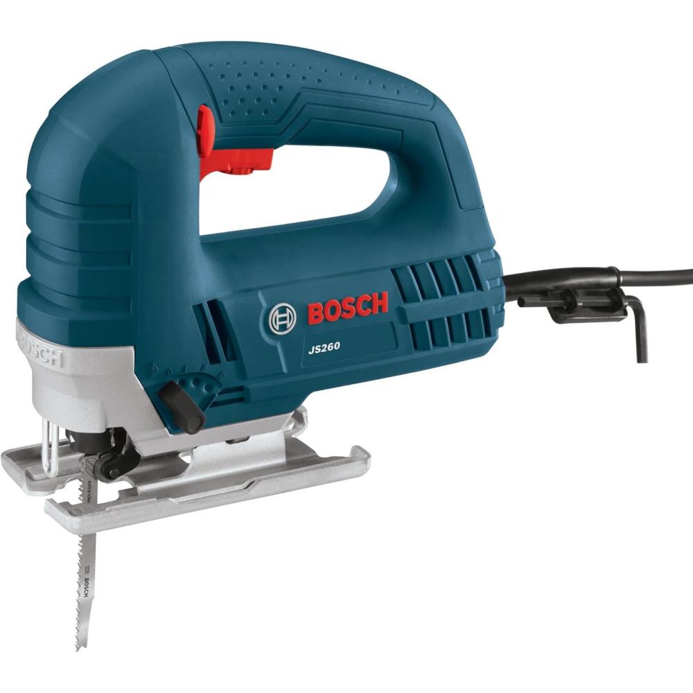 imageBOSCH JS260 TopHandle Jig Saw 60 Amp Motor Variable Speed Control LowVibration Plunging Design Toolless Blade Change System Ideal for Accurate and Smooth CuttingJigsaw Only