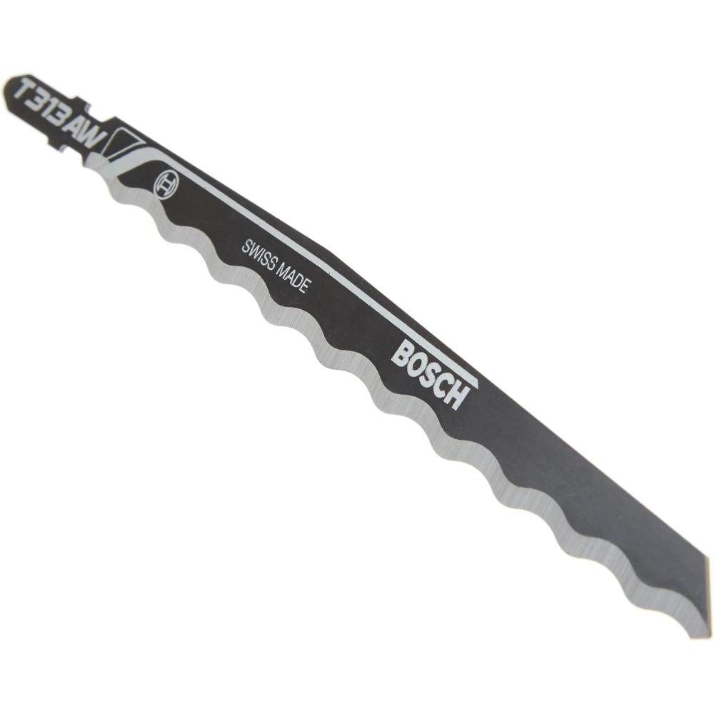 imageBOSCH T313AW3 3Piece 6 in Knife Edge Special for Soft Materials TShank Jig Saw Blades