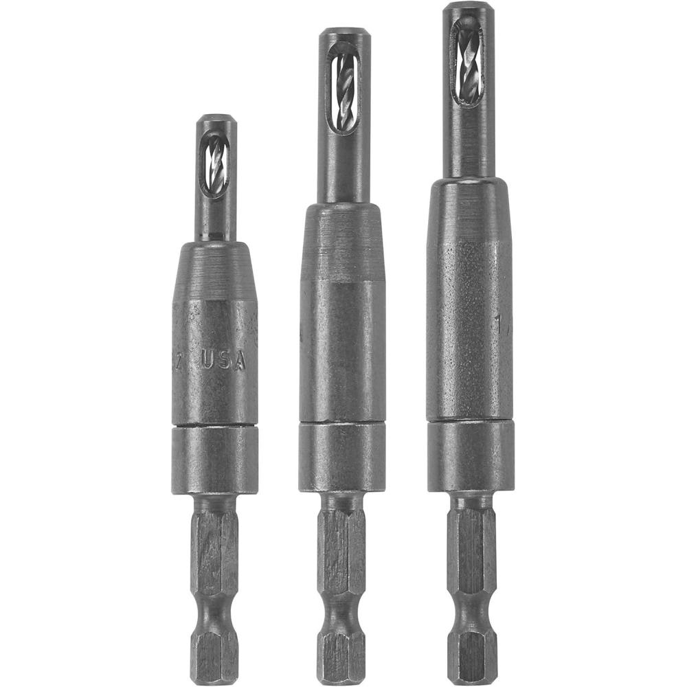 imageBosch CC2430 ClicChange 14 in SelfCentering Drill Bit Assortment 3Piece3pc Set