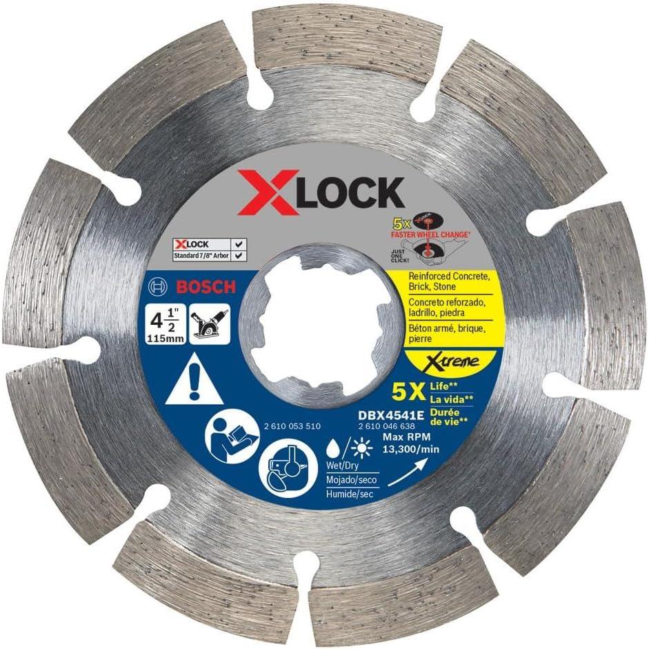 imageBosch DBX4541E 412 in XLock Xtreme Segmented Rim Diamond Blade4 12 in