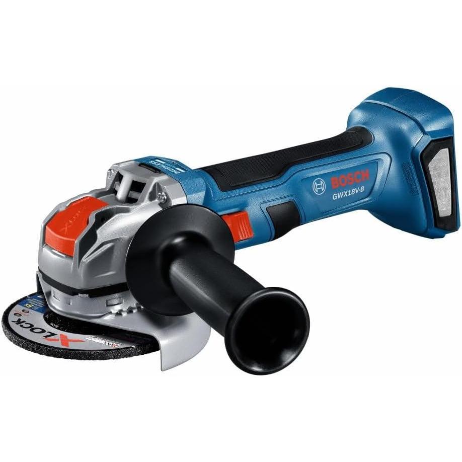 imageBosch GWX18V8N 18V XLOCK Brushless 412 In Angle Grinder with Slide Switch Bare ToolIndustrial