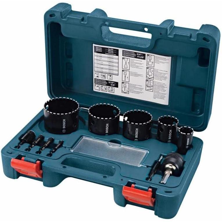 imageBosch HDG1 1 in Diamond Hole Saw11 Piece Set
