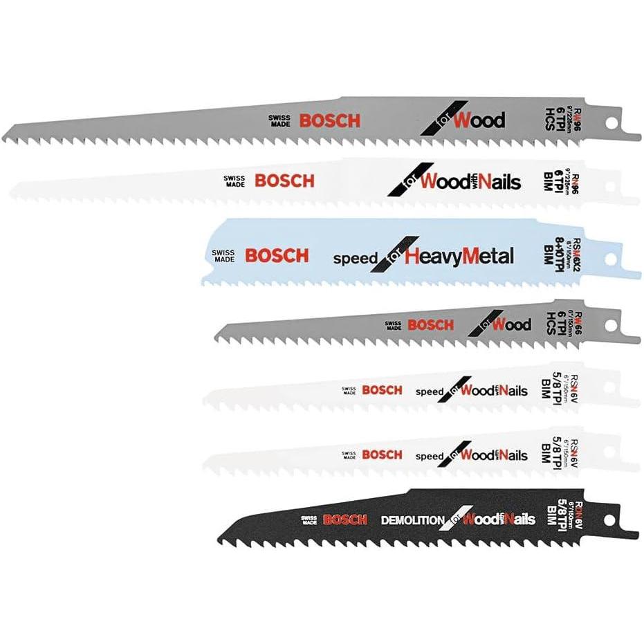 imageBosch RAP7PK 7Piece Reciprocating Saw Blade Set9 in