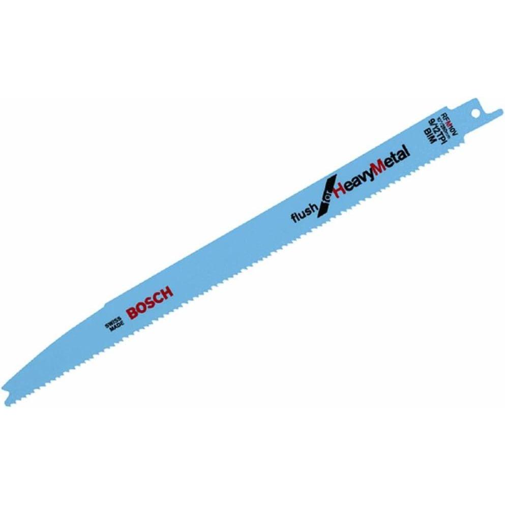 imageBosch RFM10V 5Piece 10 In 912 V TPI Flush for Heavy Metal Reciprocating Saw Blade