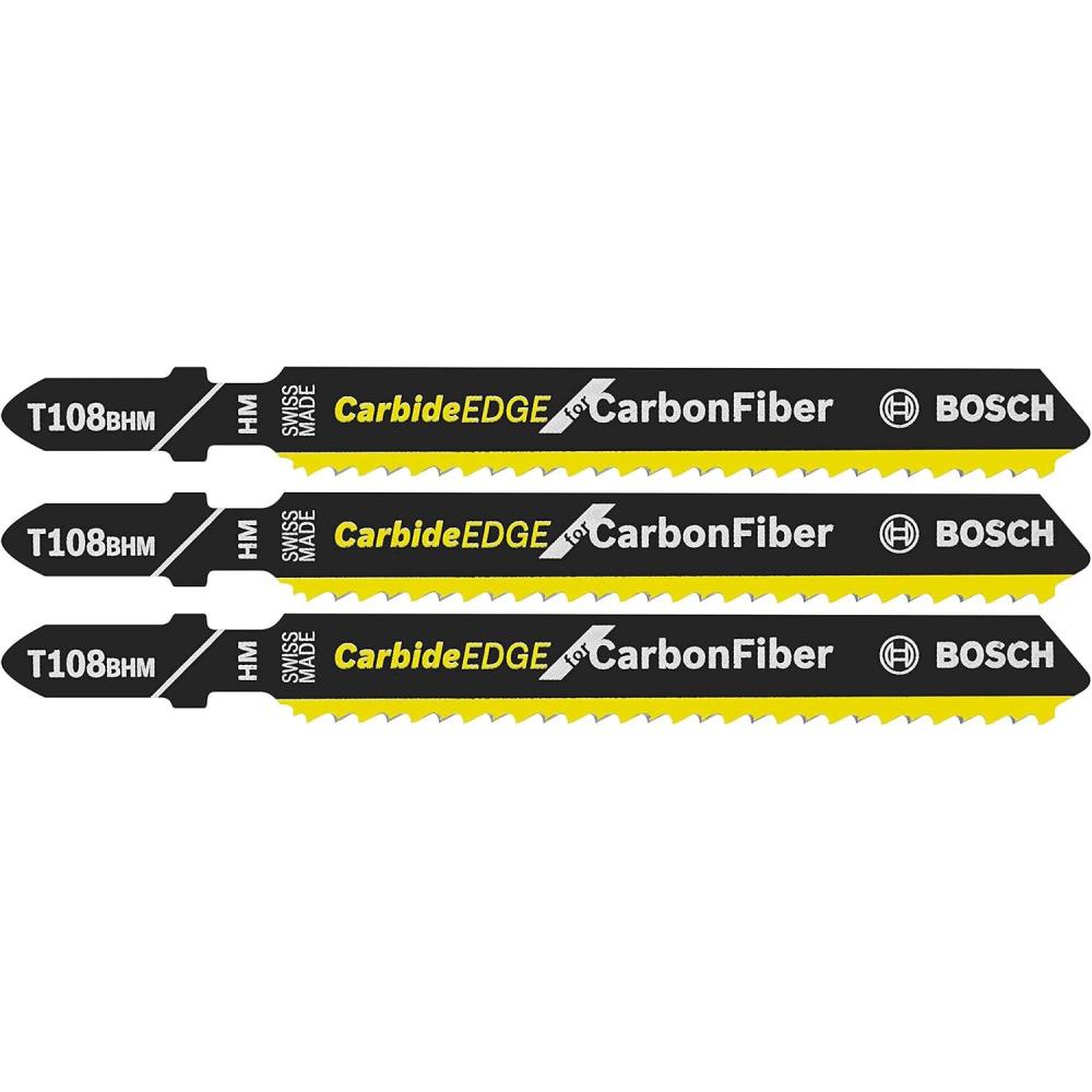 imageBosch T118AHM1 1Piece 314 In 24 TPI Special for Stainless Steel TShank Jig Saw Blades 314 24 TPI 1 pcCarbon Fiber