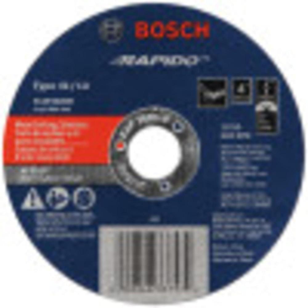 imageBosch TCW1S400 4 In 040 In 58 In Arbor Type 1A ISO 41 60 Grit Rapido Fast MetalStainless Cutting Abrasive Wheel1 Count Pack of 1