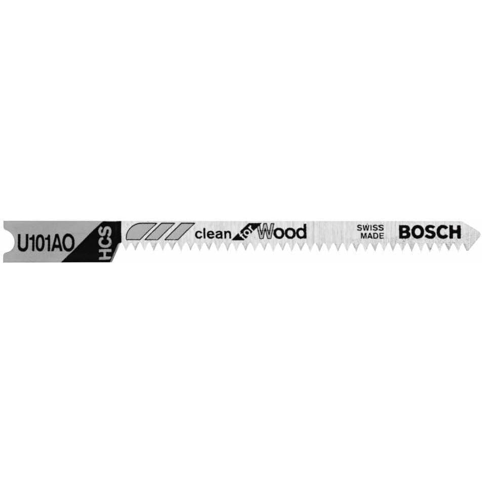 imageBosch U101AO 5 pc 314 in 20 TPI Clean for Wood UShank Jig Saw Blades