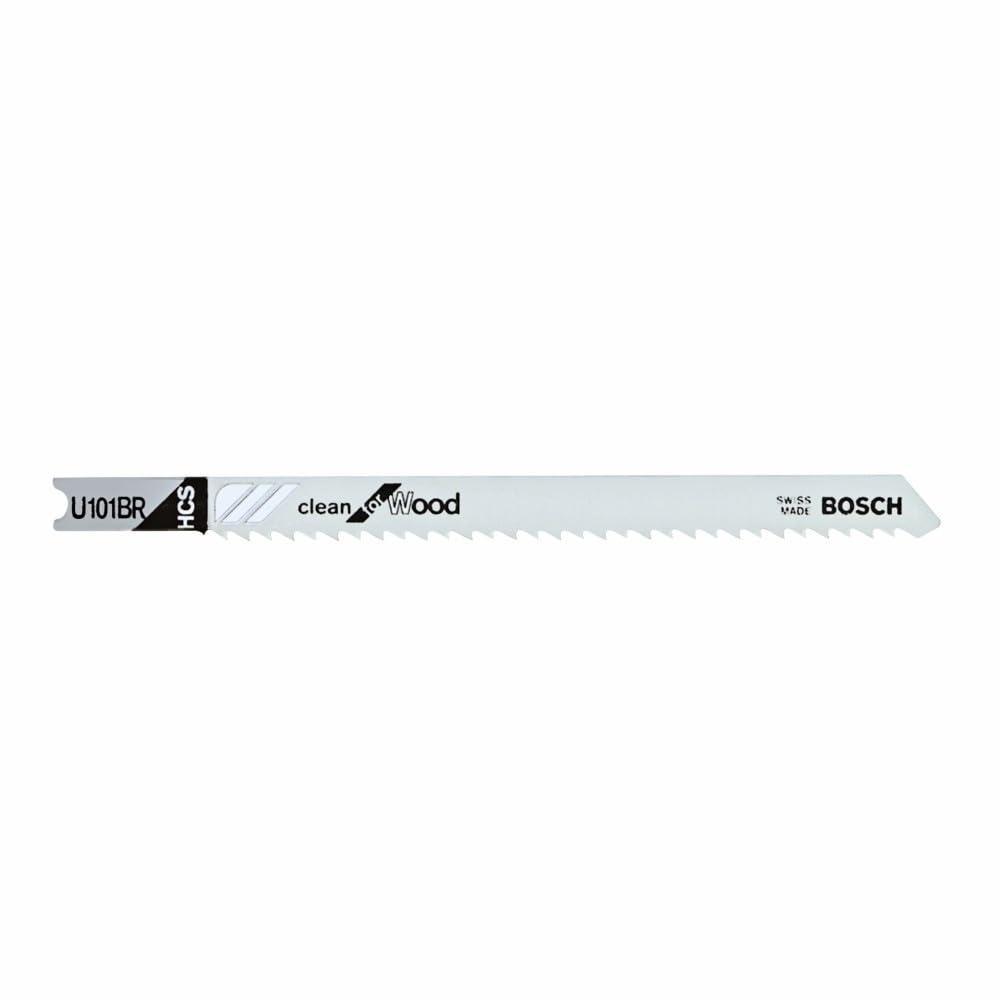 imageBosch U101BR 5 pc 358 in 10 TPI Reverse Pitch Clean for Wood UShank Jig Saw Blades