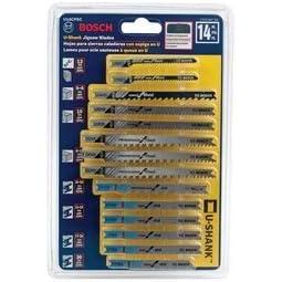 Bosch U14CPSC 14-Piece U-shank Jig Saw Blade Set Optimized for Wood and Metal