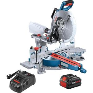BOSCH GCM18V-12SDN14 PROFACTOR™ 18V 12 In. Dual-Bevel Slide Miter Saw Kit with (1) CORE18V® 8 Ah High Power Battery(w/ 18V 8 Ah Battery)