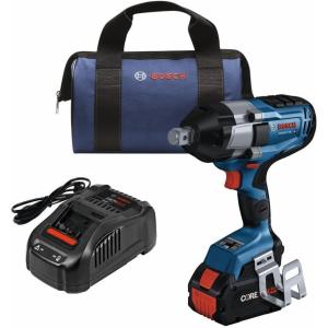 BOSCH GDS18V-770CN PROFACTOR™ 18V Connected-Ready 3/4 In. Impact Wrench with Friction Ring and Thru-Hole (Bare Tool)(Connected-Ready w/ 18V 8 Ah Battery)