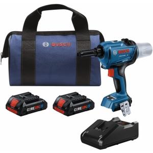 BOSCH GRG18V-3600CN 18V Brushless Connected Rivet Tool (Bare Tool)(w/ (2) 18V 4 Ah Batteries)