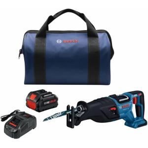 BOSCH GSA18V-110B14 PROFACTOR™ 18V 1-1/8 In. Reciprocating Saw Kit with (1) CORE18V 8.0 Ah PROFACTOR™ Performance Battery(w/ 18V 8 Ah Battery)