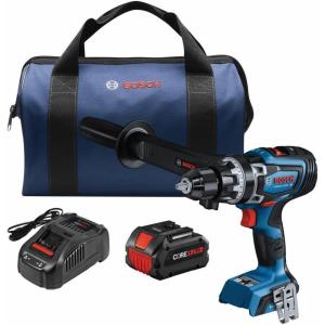 BOSCH GSB18V-1330CB14 PROFACTOR™ 18V Connected-Ready 1/2 In. Hammer Drill/Driver Kit with (1) CORE18V® 8 Ah High Power Battery(w/ Battery Kit)