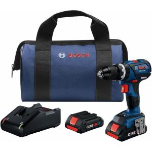BOSCH GSB18V-535CB15 18V EC Brushless Connected-Ready 1/2 In. Hammer Drill/Driver with (1) CORE18V 4 Ah Advanced Power Battery(Industrial)