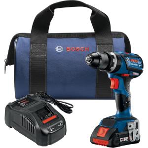 BOSCH GSB18V-535CB15 18V EC Brushless Connected-Ready 1/2 In. Hammer Drill/Driver with (1) CORE18V 4 Ah Advanced Power Battery(w/ 18V 4 Ah Battery)