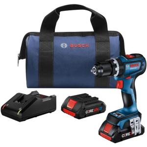 BOSCH GSR18V-800FCB24 18V Drill/Driver with 5-In-1 Flexiclick® System and (1) CORE18V® 4 Ah Advanced Power Battery(w/ (2) 18V 4 Ah Batteries)