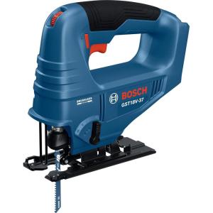 BOSCH GST18V-37N 18V Brushless Top-Handle Jig Saw – Powerful, Compact, 3.7″ Cutting Depth, 3300 SPM, 4 Orbital Settings, Variable Speed Dial, LED Light, Tool-Free Blade Change (Bare Tool)