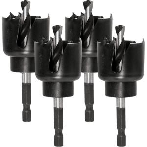 BOSCH HCS100 1 in. Edge Wood Hole Saw with Arbor(1-1/4″ Hole Saw (Pack of 4))