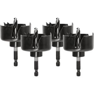 BOSCH HCS100 1 in. Edge Wood Hole Saw with Arbor(2″ Hole Saw (Pack of 4))