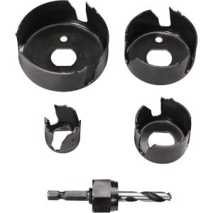 BOSCH HCS100 1 in. Edge Wood Hole Saw with Arbor(5 Piece Set)