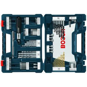 BOSCH MS4091 91-Piece Drilling and Driving Mixed Set with Included Case for Applications in Wood, Metal, Masonry(MS4091)