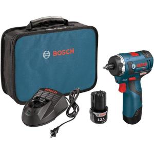 BOSCH PS22-02 12V Max Brushless Pocket Driver Kit with (2) 2.0Ah Batteries