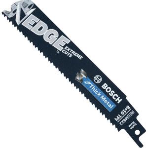 BOSCH RESM6X2 5 pc. 6 In. 8/10 TPI Edge Reciprocating Saw Blades for Thick Metal , Gold