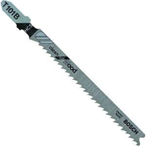 BOSCH T101B100 100-Pack 4 In. 10 TPI T-Shank Jig Saw Blades Ideal for Clean Cuts in Hard & Soft Wood, Plywood, Plastics, OSB, Laminated Particle Board