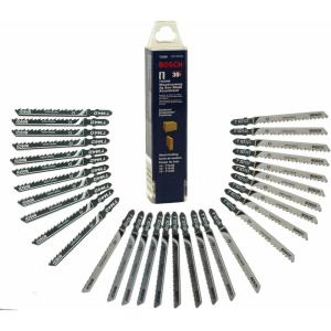 BOSCH T30W 30-Piece T-Shank Jig Saw Blade Set Optimized for Woodworking
