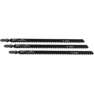 BOSCH T744D3 3-Piece 6 In. 7 TPI Speed for Wood T-Shank Jig Saw Blades, 7” 6 TPI – 3 pcs