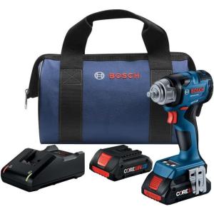 Bosch GDS18V-230CB24 18V 3/8 In. Impact Wrench with Friction Ring with (2) CORE18V® 4 Ah Advanced Power Batteries